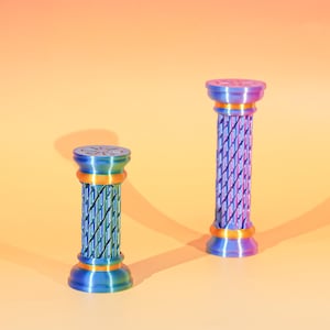 2pcs Impossible Roman Column Fidget Toy Spinner,3D Printed Sculpture Desk Toy, Home Decor, Christmas Stocking Stuffers Gifts for Kid Her Him