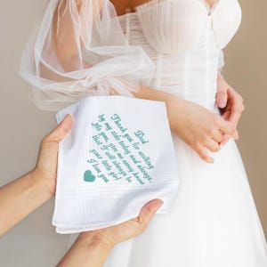 Wedding Handkerchief for Bride,Bridal Handkerchief,For your happy tears,Wedding Gift,Wedding Day Gift,gift for bride,wedding souvenir