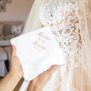 Mouchoir de mariage personnalisé, mouchoir de la mariée, mouchoir de poche personnalisé, souvenir de mariage, cadeau de mariage, cadeau du jour du mariage, cadeau pour la mariée