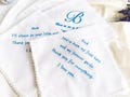 Personalized Wedding Handkerchief for Bride & Mom,Custom Embroidered Wedding Gift,Keepsake Handkerchief for Wedding Day, Wedding favours product logo