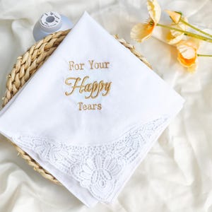 Mouchoir de mariage personnalisé, mouchoir de la mariée, mouchoir de poche personnalisé, souvenir de mariage, cadeau de mariage, cadeau du jour du mariage, cadeau pour la mariée