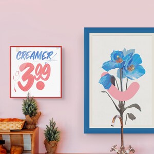 Arte murale per la cameretta dei bambini, poster per la cameretta dei bambini, arte murale per bambini, decorazioni per la cameretta dei bambini, stampa di affermazioni, stampa artistica di felicità, decorazioni murali floreali, papaveri