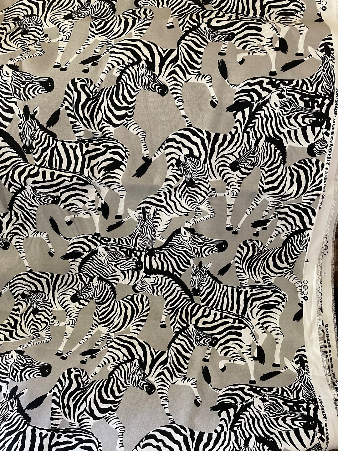 Zebra Design Outdoor Fabric Etsy