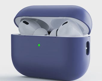 Lavender Silicone AirPods Case, Slim Shockproof Protective Cover (All Models)