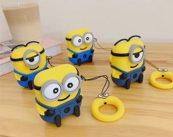 Minion AirPods Case | 3D Cartoon Silicone Protective Cover