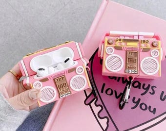 Boombox Stereo 3D AirPods Case Silicone Cover