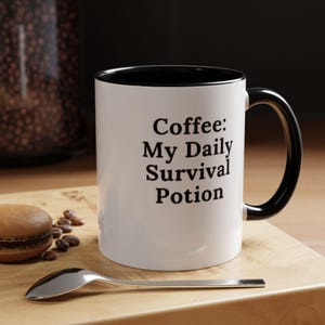 Taza de café divertida - Taza con frase ingeniosa para reírse con un café - Gran regalo para amigos y familiares
