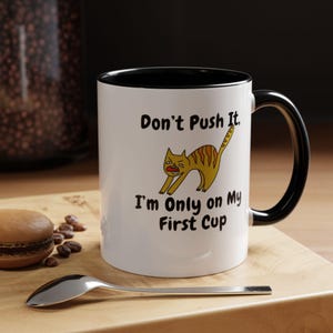 Taza de café divertida - Taza con frase ingeniosa para reírse con un café - Gran regalo para amigos y familiares