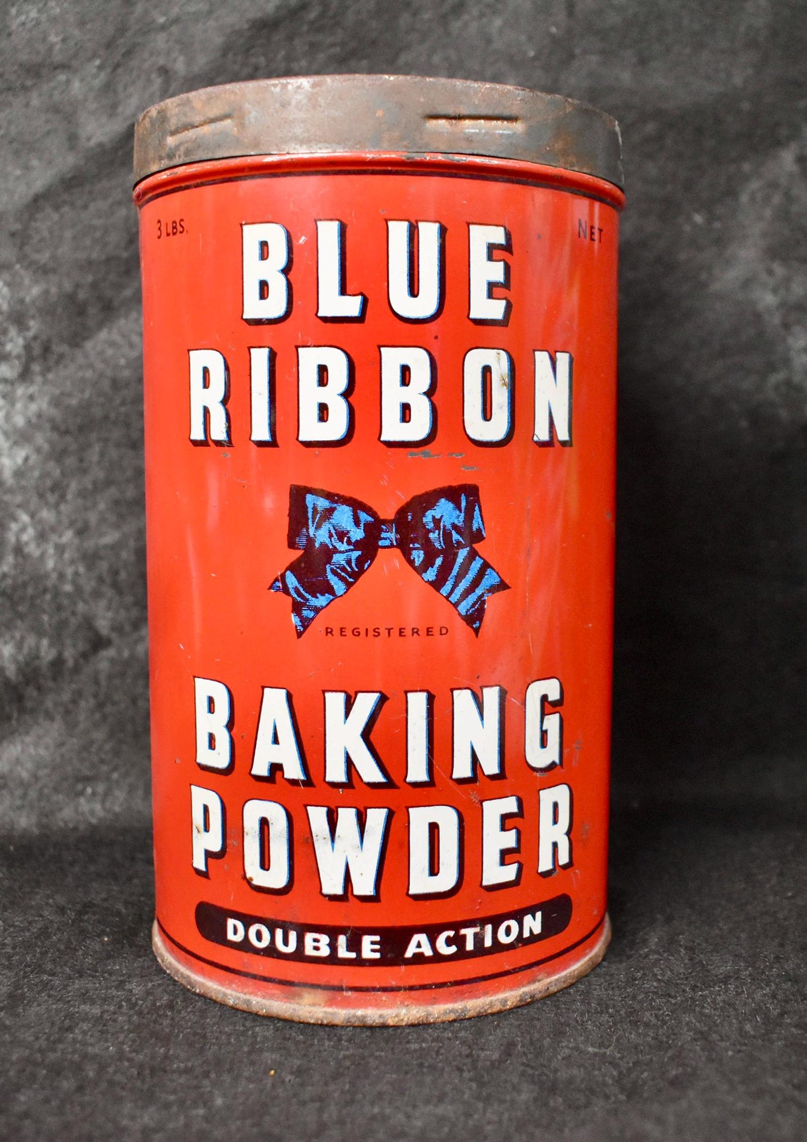 Vintage Blue Ribbon Baking Powder Tin – 1950s - Etsy