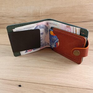 Cartera de cuero para hombre, minimalista, elegante, accesorio espacioso, porta dinero, hecha a mano, calidad superior