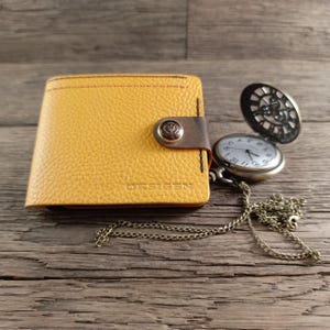 Herren Geldbörse aus Leder, minimalistisch, stilvoll, geräumiges Accessoire, Geldhalter, handgefertigt, Premium-Qualität