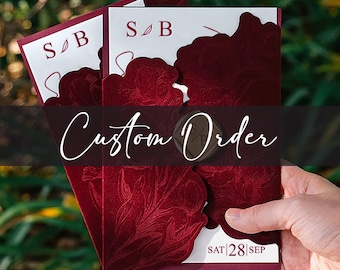 Invitaciones de boda - Pedido personalizado