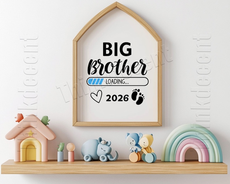 Big Brother Loading 2026 Svg, Promoted to Big Brother T-shirt, Kids Big ...