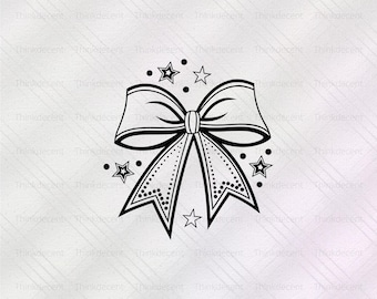 Lazo de porristas SVG, Lazo SVG, camiseta con lazo bonito, lazo coqueto PNG, camisa con lazo SVG, Lazo PNG, lazo de porristas SVG, lazo de porristas PNG, contorno de lazo SVG