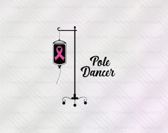 Bailarina de barra con quimioterapia SVG, cáncer de mama SVG, camiseta de quimioterapia, camiseta de cáncer SVG, bailarina de barra PNG, regalo de luchador contra el cáncer, camiseta de guerrero contra el cáncer