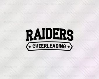 Raiders Cheerleading SVG, raiders shirt svg, cheerleading t-shirt gift, raiders coach svg, cheerleading svg, raiders team t-shirt