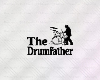 The Drum Father Svg, Drummer Dad Svg, Drumsticks Svg, Music Lover Svg, Funny Drummer Shirt, Musical Instrument Svg, Drummer Gifts