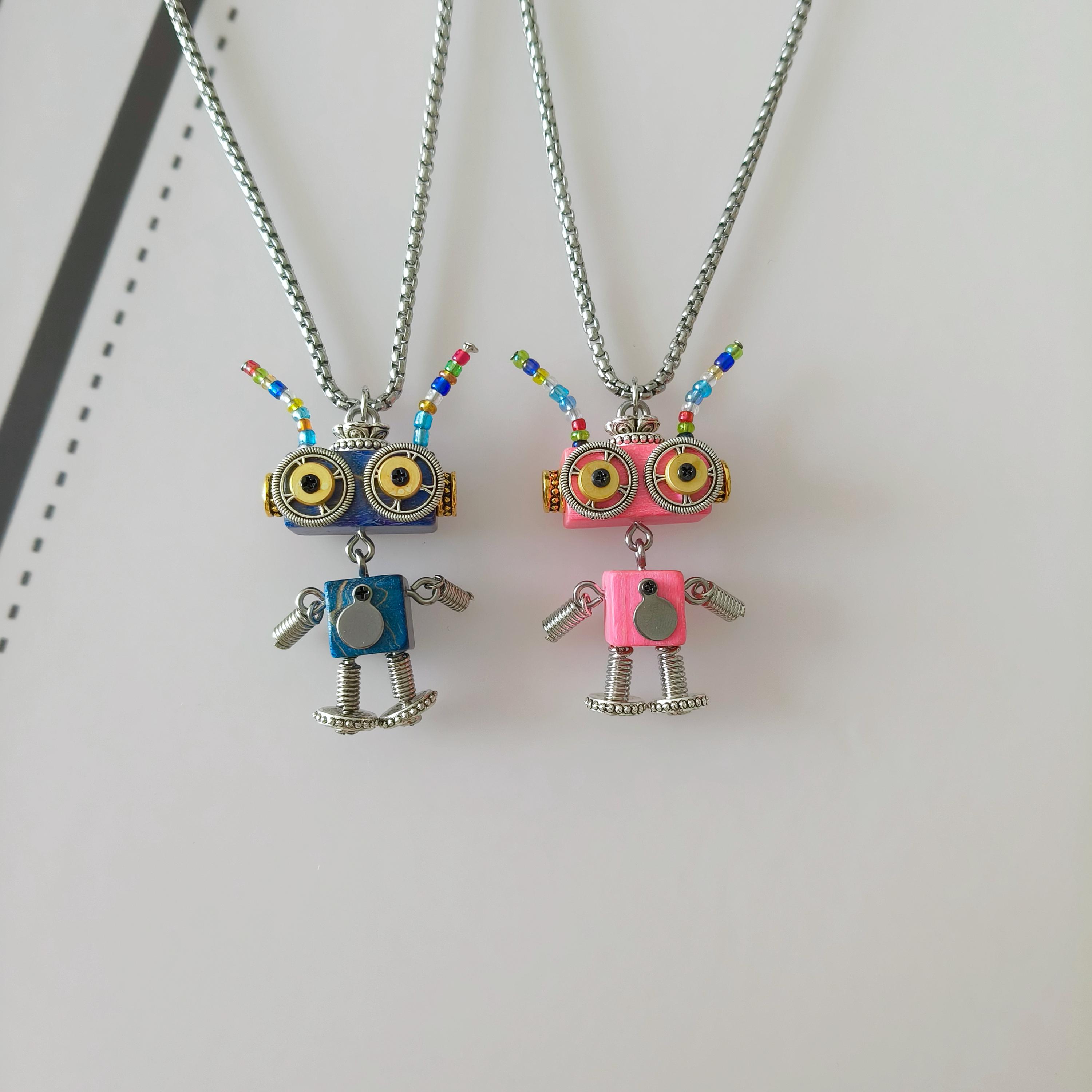 Robot Necklace - Etsy Canada