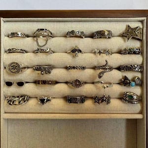 Punk-style open ring,Silver and gold vintage ring,925 Sterling Silver Open Ring,Adjustable unisex ring,Free shipping for 2 items.