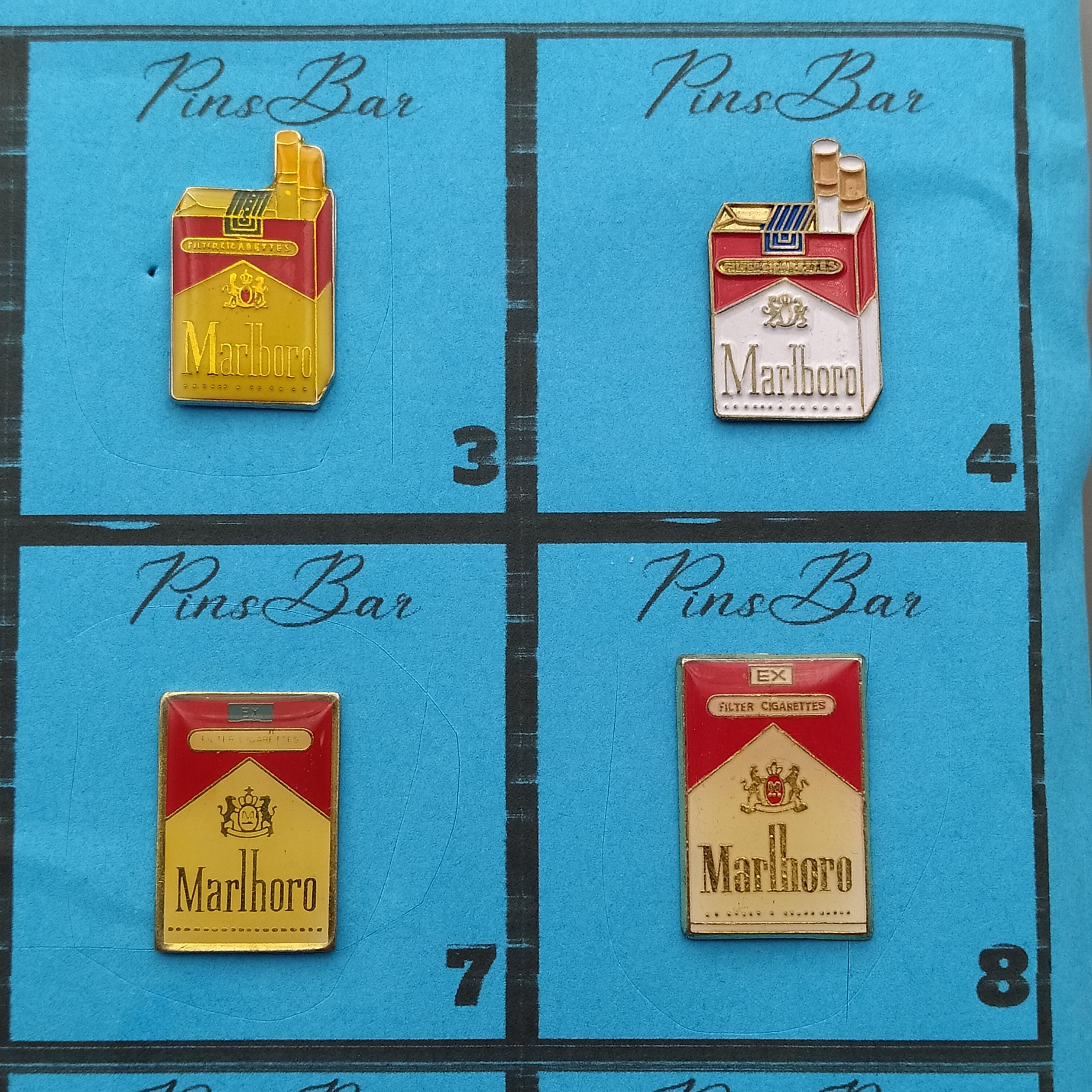 Marlboro Tobacco Pin – Vintage Cigarette Packs – Various Designs