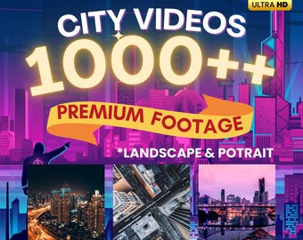 City Footage | 4K Full HD | Urban Skyline | Busy Streets | Night Lights | Time Lapse