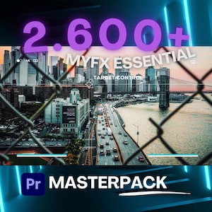2600+ Premiere Pro Transitions and Effects Bundle | MYFX Essential Masterpack for Video Editors and Content Creators