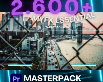 Premiere Proトランジション：2600種類以上のエフェクト、タイトル、SFX - MYFXマスターパック