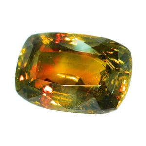 Saphir certifié à changement de couleur non chauffé de 1,28 carat - Gemme naturelle du Sri Lanka en vrac - Pierre précieuse de Ceylan rare