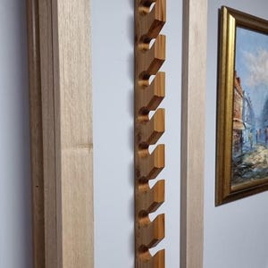 Queensland Cypress Wall mounted Wooden Cap Holder. Timber Cap Stand. Hat Rack. 10 Hook Cap Display. Australian made. Limited Edition