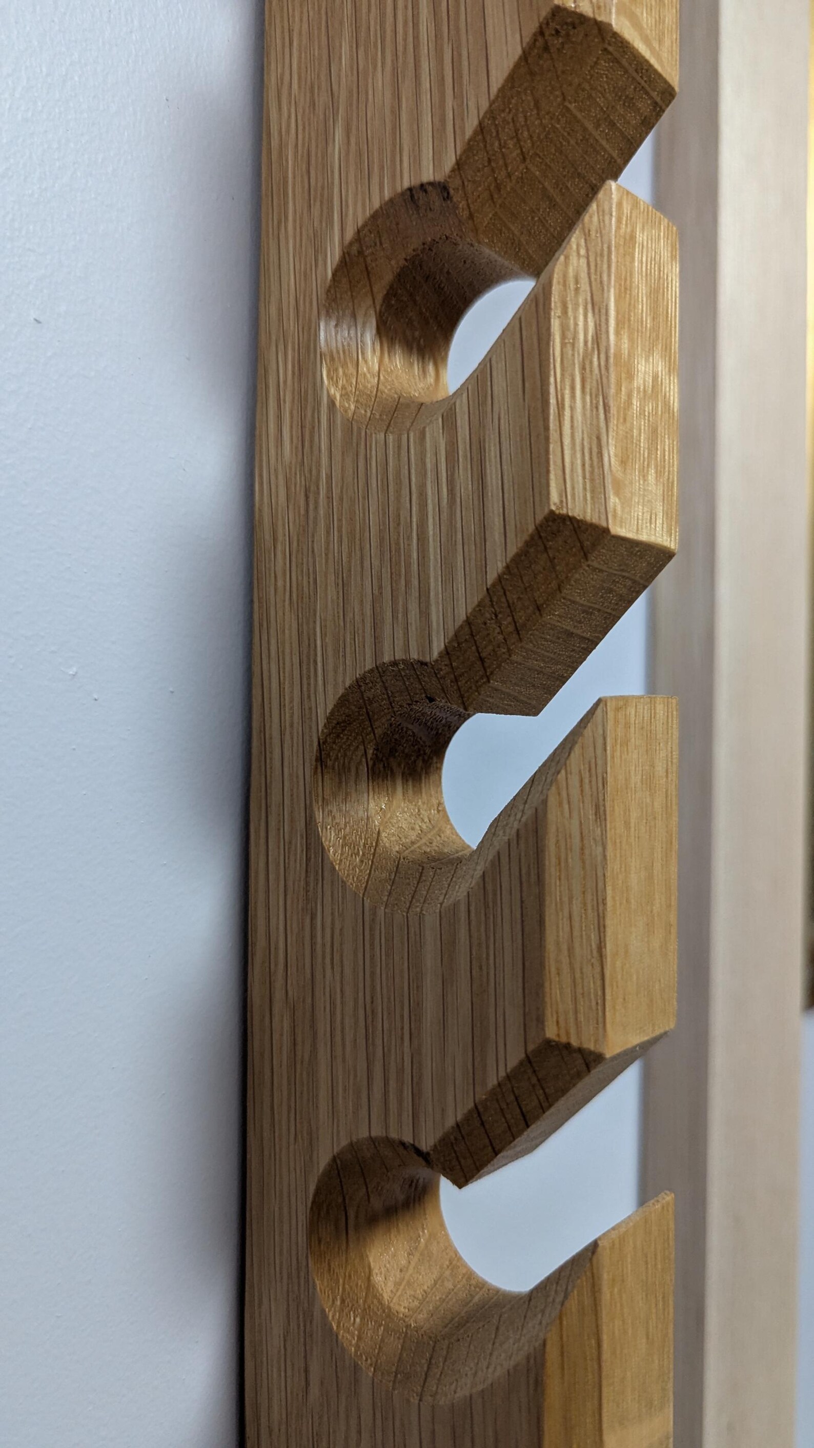 American Oak 10-hook Cap Rack - Wall Mounted Hat Organizer - Etsy Canada