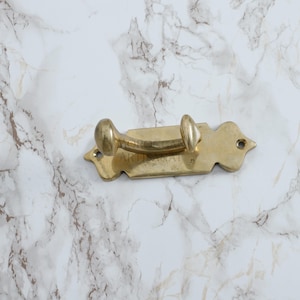 Handmade Solid Brass Wall Hook: Rustic Coat Hanger, Vintage Decor