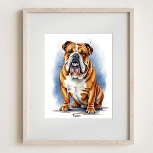 Mini Custom Watercolor Pet Portrait, Dog Portraits from Photos,Dog Portraits From Photos, Pet Painting, Custom Tiny Paintings, Miniature