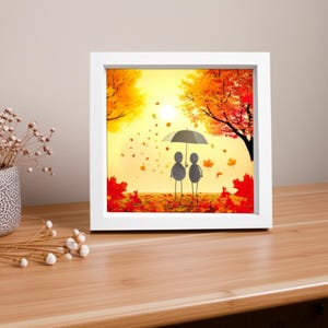 Personalized Pebble Art Couple Gift – Handmade Stone Picture of Mr & Mrs – Romantic Pebble Art Couple – Lover Pebble Frame, Gift for Couple