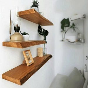 Walnut Floating Shelves, Custom Wood Shelves, Rustic Shelves, Bathroom Shelves,Farmhouse Heavy, Reclaimed Industrial Wooden ,Kitchen Shelves