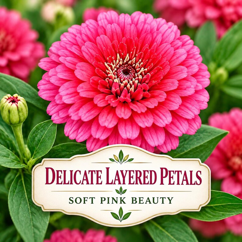 Close-up of soft blush pink marigold bloom showing layered petals and pastel coloring