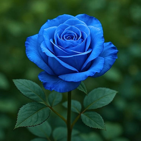 20 Rare Blue Rose Seeds | Non-gmo Garden Flowers | Enchanting Deep