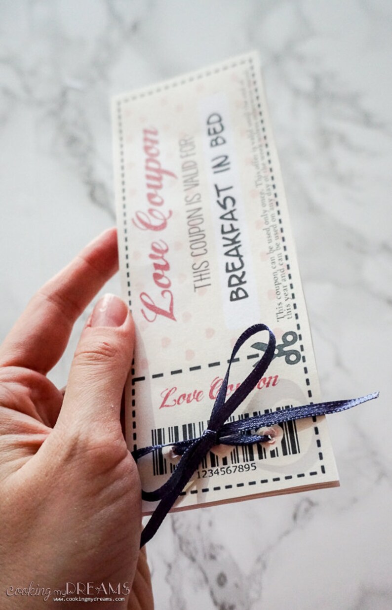 Printable Love Coupons, Customizable, Personalized, Editable, Gift for ...