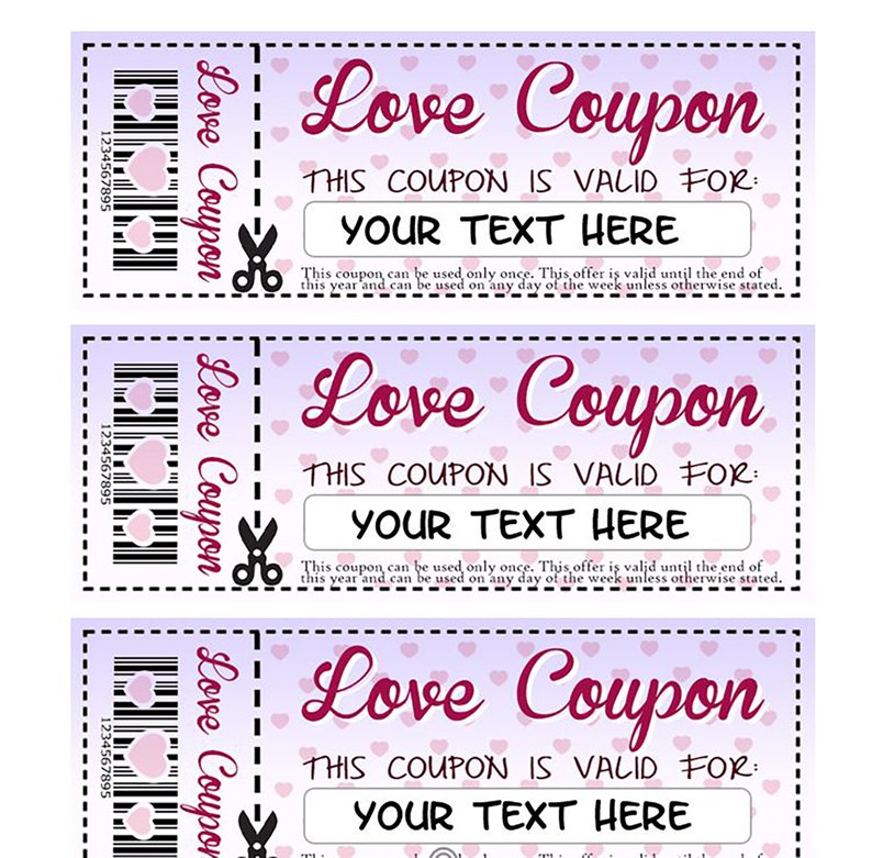 Love Coupons Printable Free