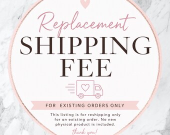 Reshipping Fee – Replacement Cake Topper