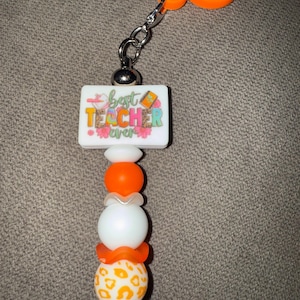 Tumbler Teacher Straw or Handle Charm