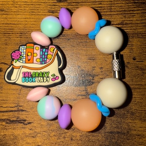 Book Readers Tumbler Handle Charm