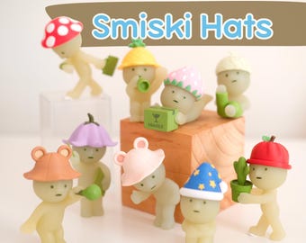Mini sombreros para Smiski u otras figuras