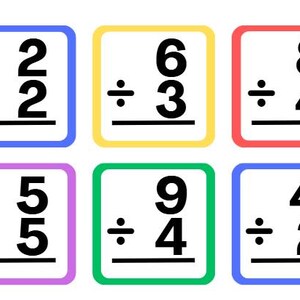 Cartões de matemática fáceis de seguir para alunos fracos e crianças com necessidades especiais. Guias divertidos, visuais e passo a passo para aumentar a confiança e a habilidade