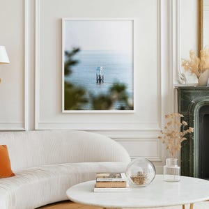 Stampa artistica con vista sull'oceano | Fotografie oceaniche sulla costa francese, illustrazioni originali, poster di viaggio, arte murale.