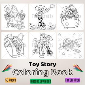 Toy Story Coloring Book Instant Download