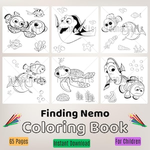 Finding Nemo Coloring Book Instant Download