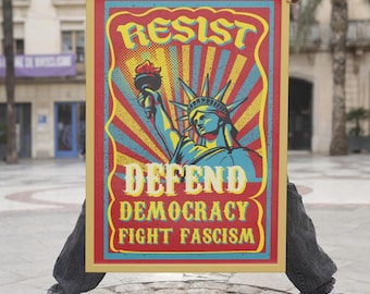 Resist Fascism Poster: Anti-Trump Political Art (PDF)