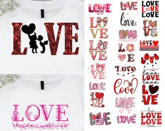 Valentine's Day Love Letters Clipart: Whimsical Graphics (Digital Download - 26 PNGs)