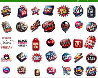 Black Friday PNG Bundle – Shopping Crew Sublimation Designs (Digital Download)