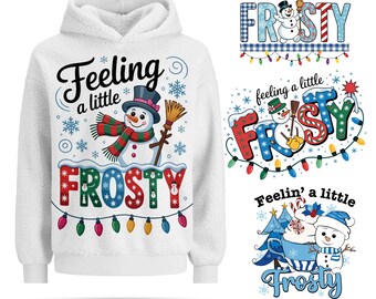 Frosty Snowman Weihnachten PNG: Winter Vibes Design (Digital Download)